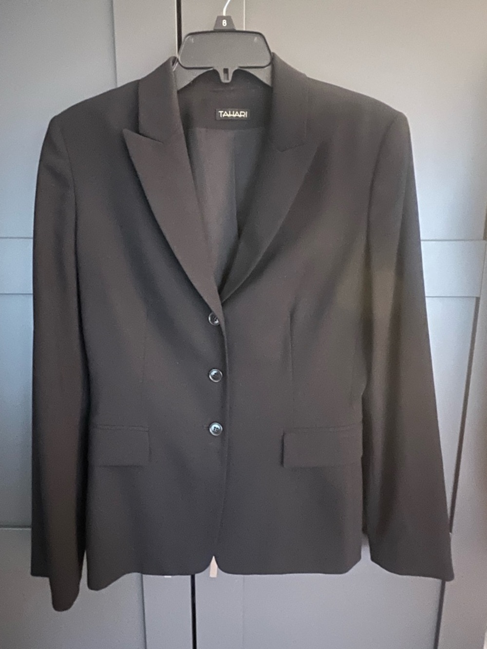Tahari Classic Black Suit Jacket - Womens